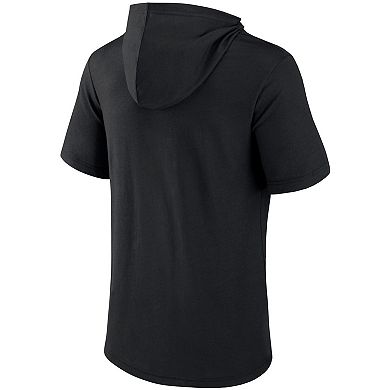 Men's Fanatics Branded Black Brooklyn Nets Guard The Rim Hoodie T-Shirt