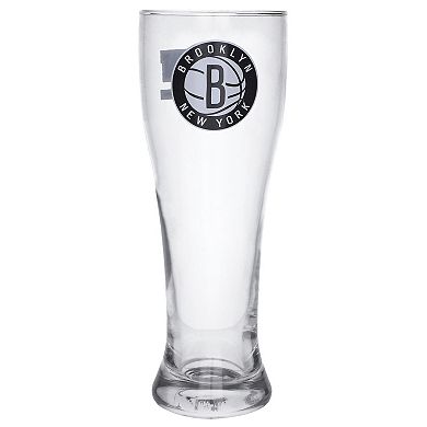 Brooklyn Nets Letterman Logo 16oz. Pilsner Glass