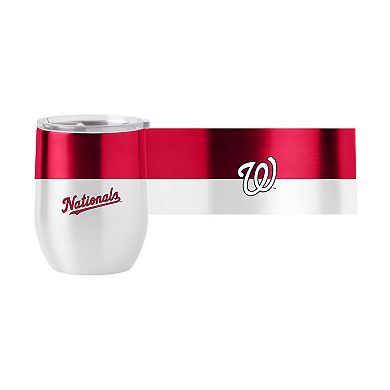 Washington Nationals 16oz. Colorblock Stainless Steel Curved Tumbler