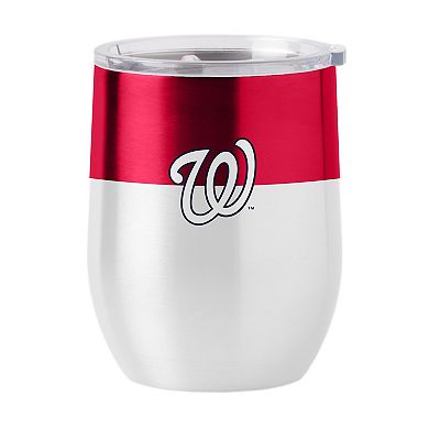 Washington Nationals 16oz. Colorblock Stainless Steel Curved Tumbler