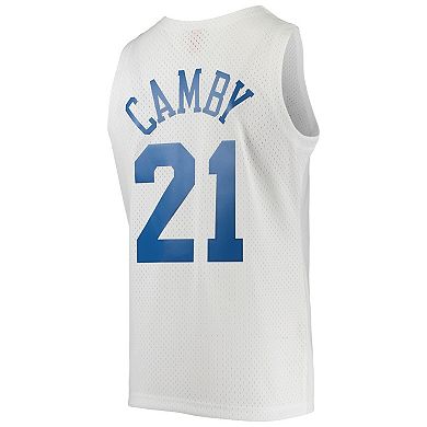 Men's Mitchell & Ness Marcus Camby White Toronto Raptors 1996-97 Hardwood Classics Swingman Jersey