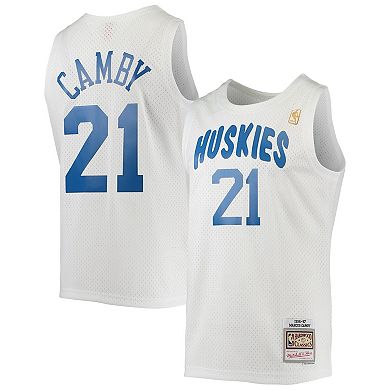 Men's Mitchell & Ness Marcus Camby White Toronto Raptors 1996-97 Hardwood Classics Swingman Jersey