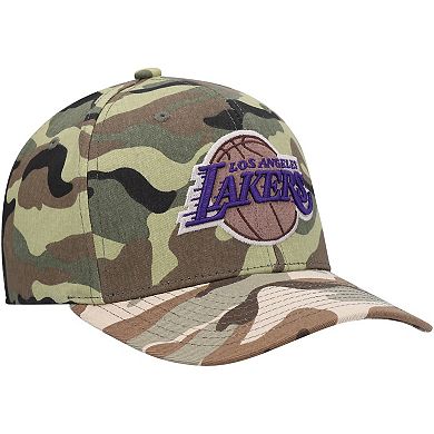 Men's Mitchell & Ness Camo Los Angeles Lakers Woodland Desert Snapback Hat