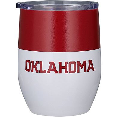 Oklahoma Sooners 16oz. Colorblock Stainless Steel Curved Tumbler