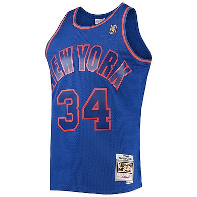 Men's Mitchell & Ness Charles Oakley Blue New York Knicks 1996-97 Hardwood Classics Swingman Jersey