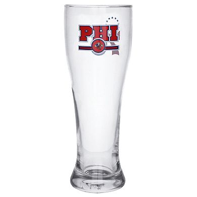 Philadelphia 76ers Letterman Logo 16oz. Pilsner Glass