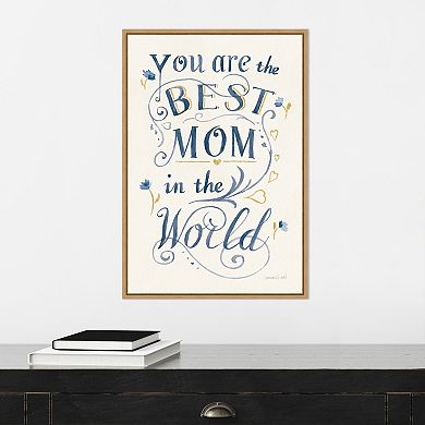 Amanti Art Best Mom May Flowers Framed Wall Art