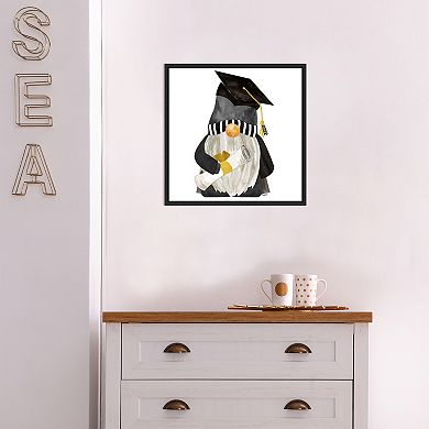 Amanti Art Graduation Gnome I Framed Wall Art