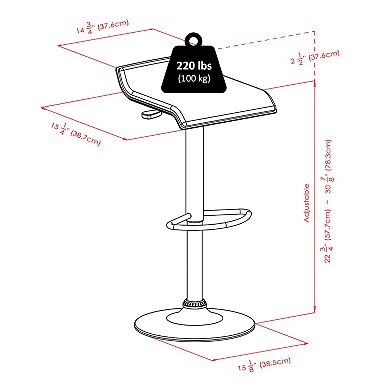 Winsome Square Pub Table & Adjustable Swivel Stool 3-piece Set