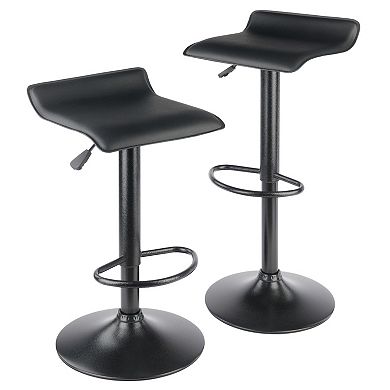 Winsome Square Pub Table & Adjustable Swivel Stool 3-piece Set