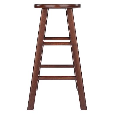 Winsome Element Walnut Finish Counter Stool 2-piece Set