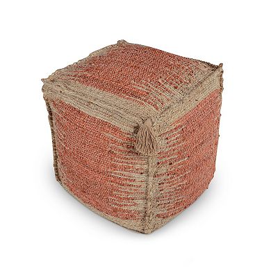 Steve Silver Co. Jafar Square Handwoven Jute Pouf