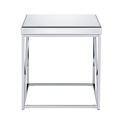 Steve Silver Co. Evelyn Mirror-Top End Table