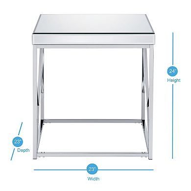 Steve Silver Co. Evelyn Mirror-Top End Table