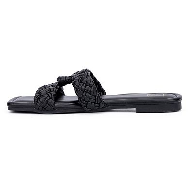 New York & Company Berta Women's Braided Slide Sandals