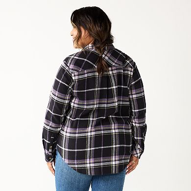 Plus Size Sonoma Goods For Life® Everyday Flannel Shirt