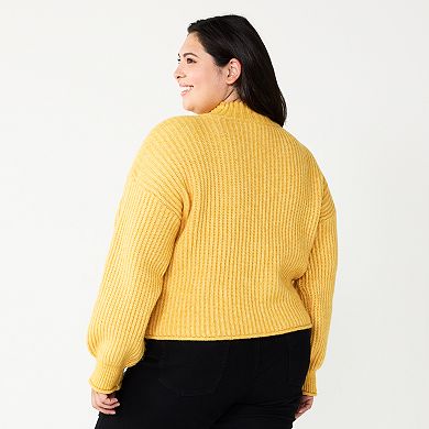 Juniors' Plus Size SO® Mockneck Sweater