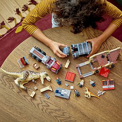 LEGO Jurassic World T. rex & Atrociraptor Dinosaur Breakout 76948 (461 Pieces)