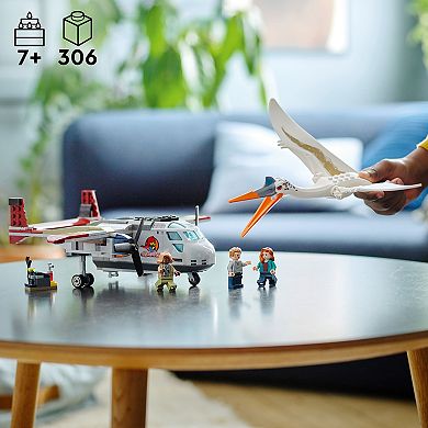 LEGO Jurassic World Quetzalcoatlus Plane Ambush 76947 Building Kit (293 Pieces)