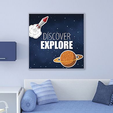 COURTSIDE MARKET Discover Explore Canvas Wall Art