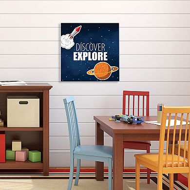 COURTSIDE MARKET Discover Explore Canvas Wall Art