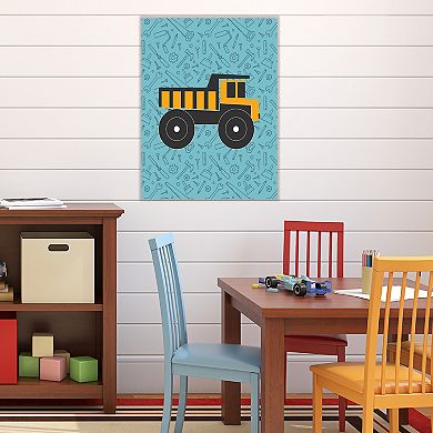 COURTSIDE MARKET Dump Truck Canvas Wall Art