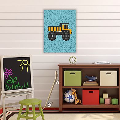 COURTSIDE MARKET Dump Truck Canvas Wall Art