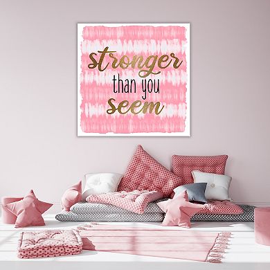 COURTSIDE MARKET Stronger Tie Dye Canvas Wall Art