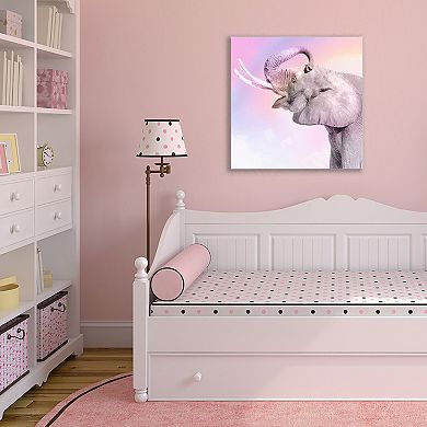 Courtside Market Pink Elephant II Canvas Art Wall Decor