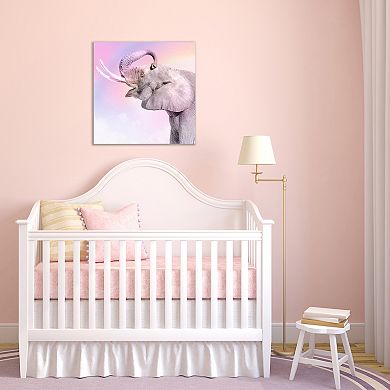 Courtside Market Pink Elephant II Canvas Art Wall Decor