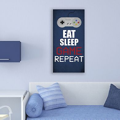 Courtside Market Eat Sleep Repeat Canvas Art Wall Decor