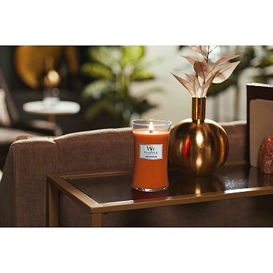 WoodWick Pumpkin Praline Large Hourglass Candle Jar