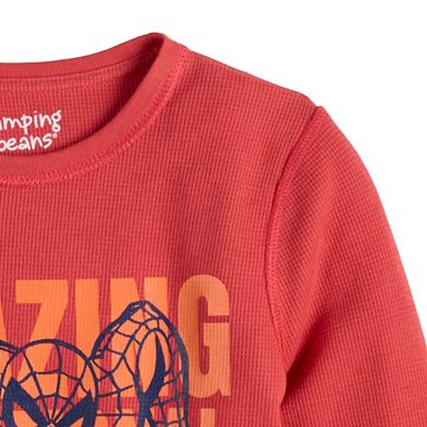 Toddler Boy Jumping Beans® Adaptive Marvel The Amazing Spider-Man Long Sleeve Thermal Graphic Tee