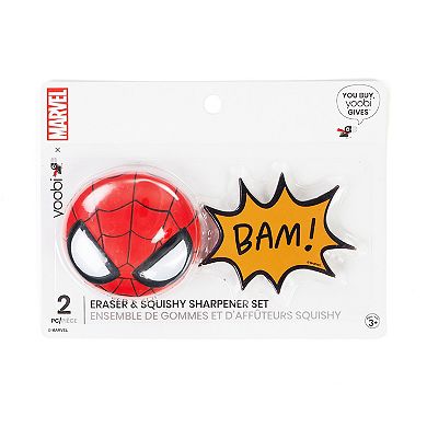 Yoobi x Marvel Spider-Man 2-Pc. Eraser & Pencil Sharpener Set