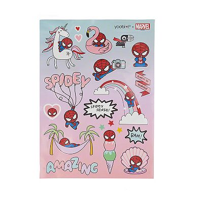 Yoobi Spider-Man Kawaii Unicorn 25 piece Stationery Set