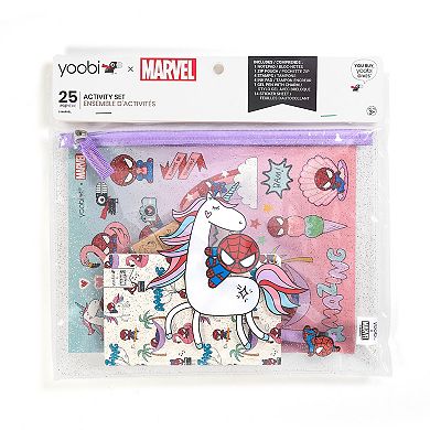 Yoobi Spider-Man Kawaii Unicorn 25 piece Stationery Set