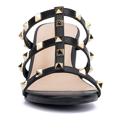 Olivia Miller Asia Women's Studded Dress Sandals