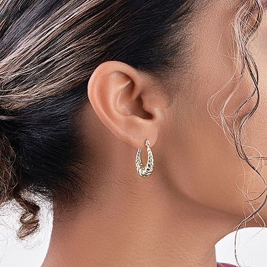 MC Collective Croissant Click-It Hoop Earrings