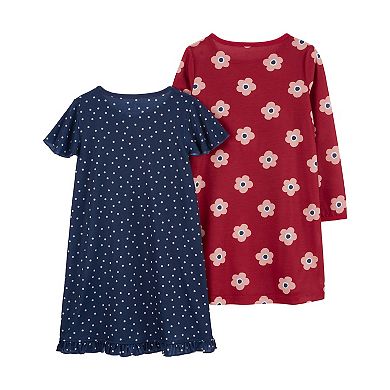 Toddler Girl Carter's 2-Pack Nightgowns