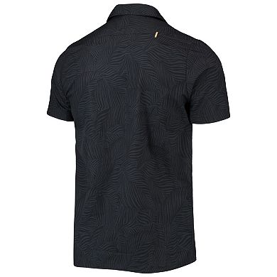 Men's The Wild Collective Black LAFC Abstract Palm Button-Up Shirts