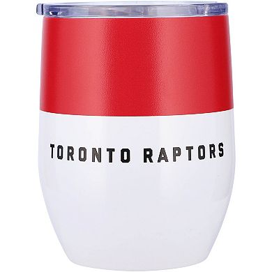 Toronto Raptors 16oz. Colorblock Stainless Steel Curved Tumbler