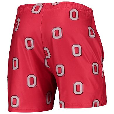 Men's Concepts Sport Scarlet Ohio State Buckeyes Flagship Allover Print Jam Shorts