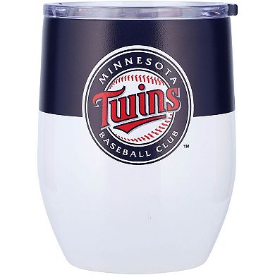 Minnesota Twins 16oz. Colorblock Stainless Steel Curved Tumbler