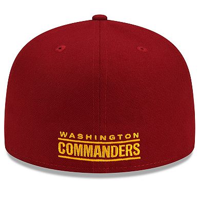 Men's New Era Burgundy Washington Commanders Team Basic 59FIFTY Fitted Hat