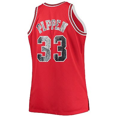 Men's Mitchell & Ness Scottie Pippen Red Chicago Bulls Big & Tall 1997-98 NBA 75th Anniversary Diamond Swingman Jersey