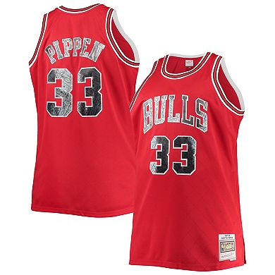 Men's Mitchell & Ness Scottie Pippen Red Chicago Bulls Big & Tall 1997-98 NBA 75th Anniversary Diamond Swingman Jersey