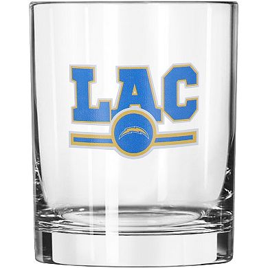 Los Angeles Chargers Letterman 14oz. Rocks Glass