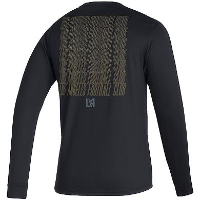 Men's adidas Black LAFC Club Long Sleeve T-Shirt