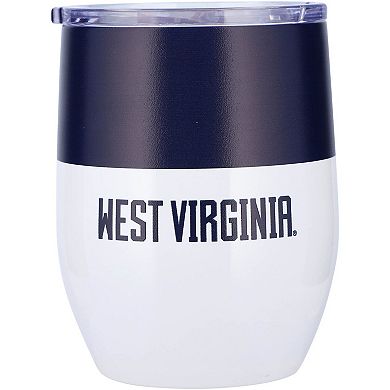 West Virginia Mountaineers 16oz. Colorblock Stainless Steel Curved Tumbler