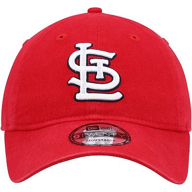 Men's New Era Red St. Louis Cardinals Logo Replica Core Classic 9TWENTY Adjustable Hat
